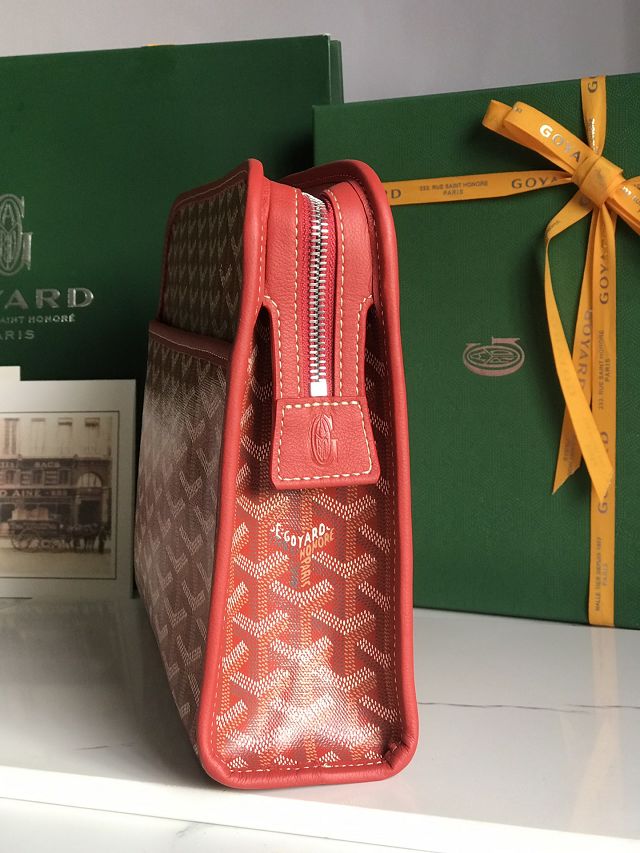 Goyard original canvas large clutch GY0063 red