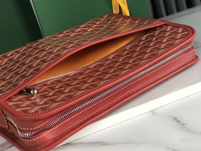 Goyard original canvas large clutch GY0063 red