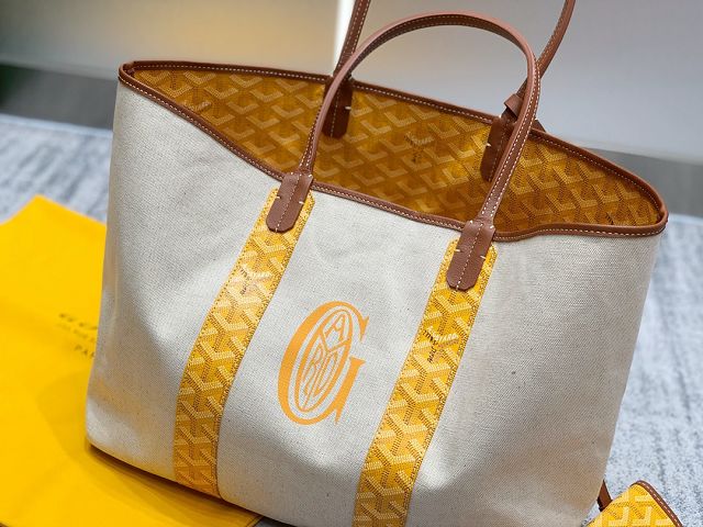 Goyard original cotton saint louis PM bag GY0064 yellow