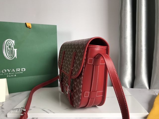 Goyard original canvas belvedere MM bag GY0072 red