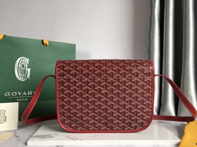 Goyard original canvas belvedere MM bag GY0072 red