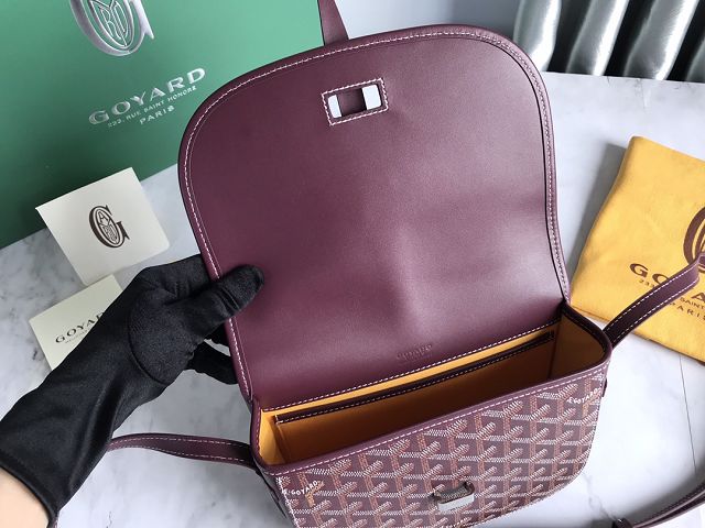 Goyard original canvas belvedere bag GY0012 burgundy