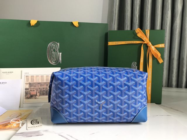 Goyard original canvas bowling 25 toiletry bag GY0068 blue