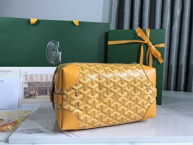 Goyard original canvas bowling 25 toiletry bag GY0068 yellow