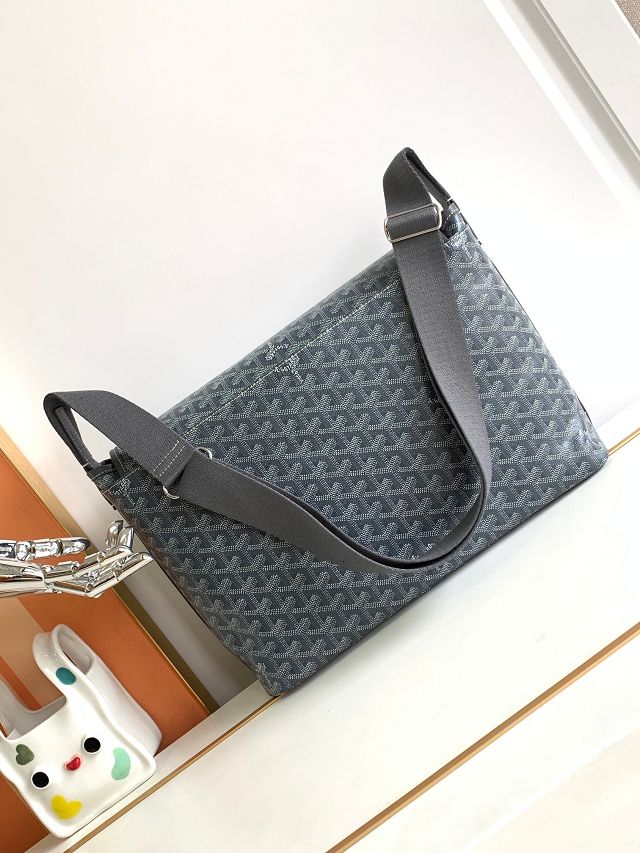 Goyard original canvas capetien messenger bag GY0067 grey