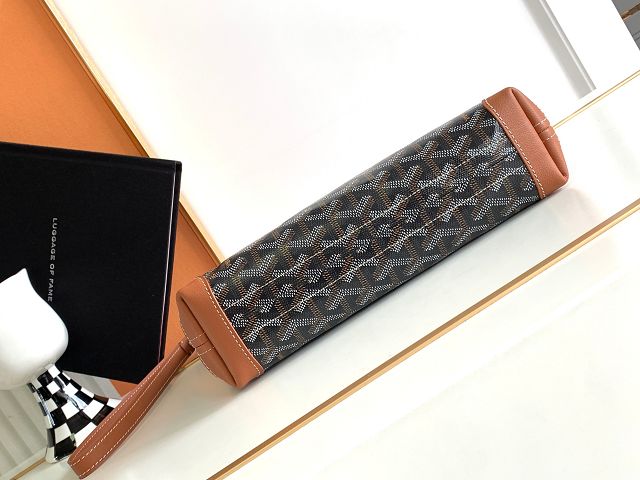 Goyard original canvas conti pouch GY0066 black&brown