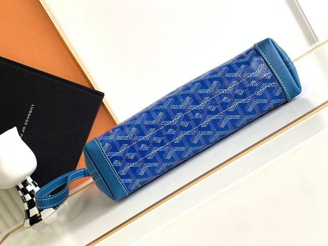 Goyard original canvas conti pouch GY0066 blue