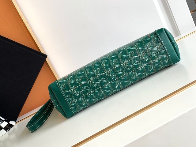 Goyard original canvas conti pouch GY0066 green