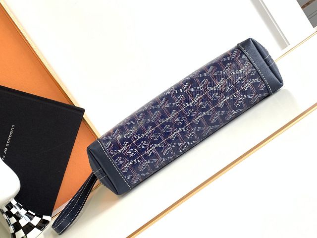 Goyard original canvas conti pouch GY0066 navy blue