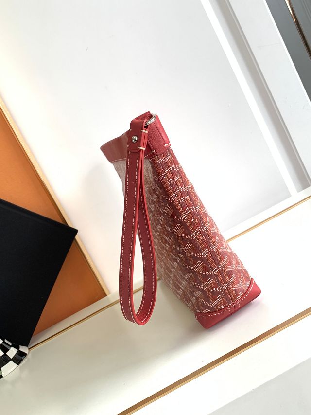 Goyard original canvas conti pouch GY0066 red