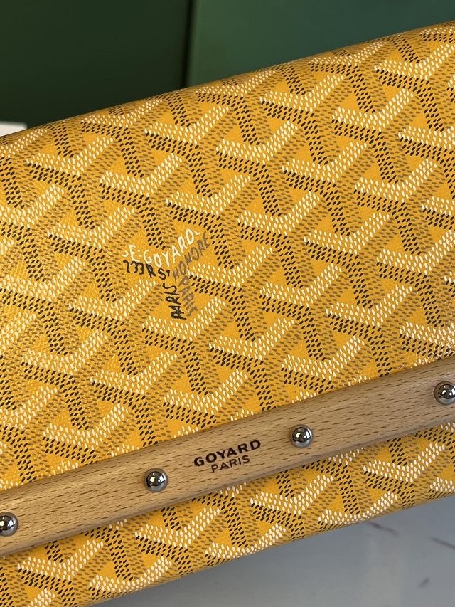 Goyard original canvas monte-carlo PM clutch GY0071 yellow