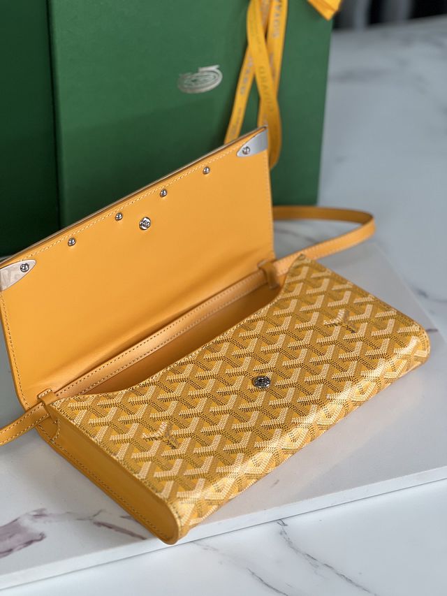 Goyard original canvas monte-carlo PM clutch GY0071 yellow