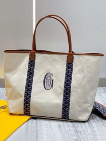 Goyard original cotton saint louis GM bag GY0065 navy blue