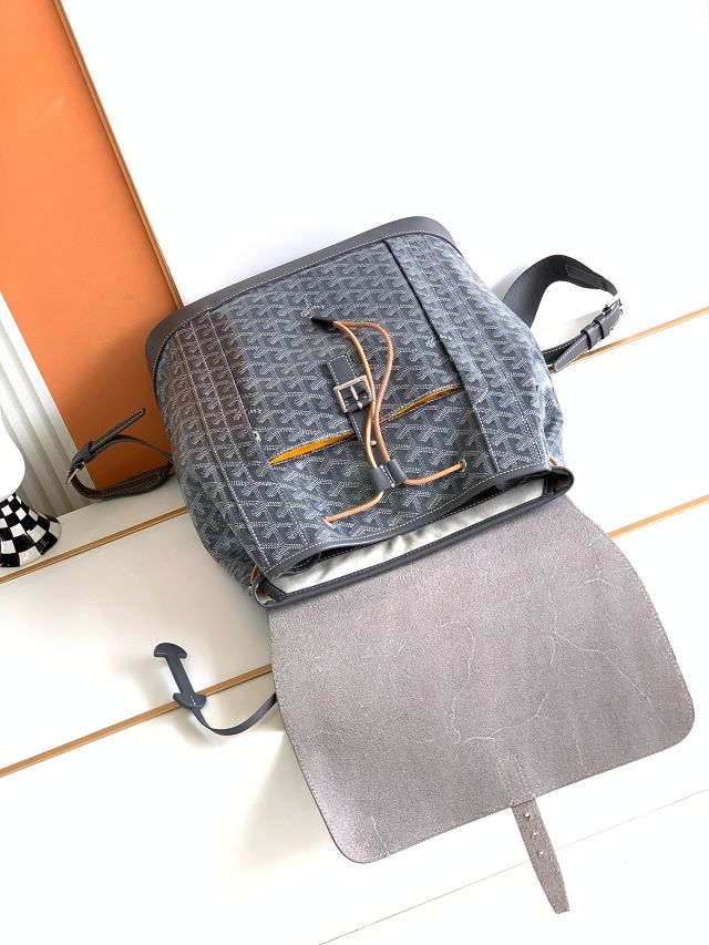 Goyard original canvas alpin MM backpack GY0076 grey