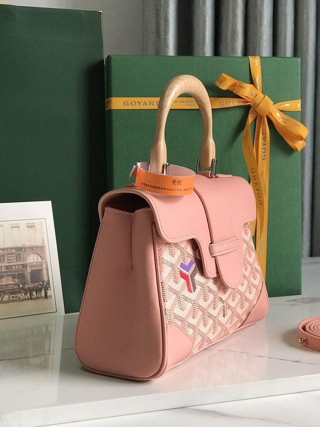 Goyard original canvas saigon souple mini bag GY0007 pink