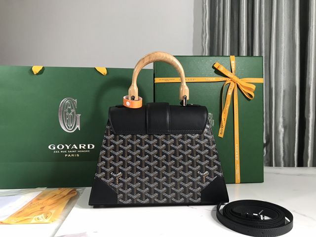 Goyard original canvas saigon structure PM bag GY0075 black