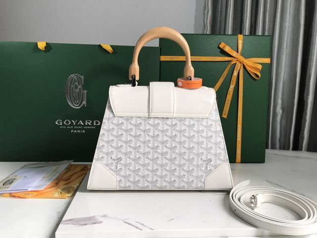 Goyard original canvas saigon structure PM bag GY0075 white