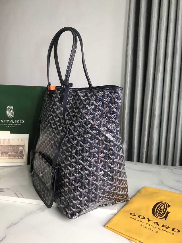 Goyard original canvas saint louis GM bag GY0083 navy blue