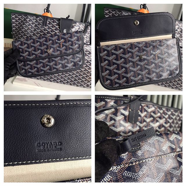 Goyard original canvas saint louis GM bag GY0083 navy blue