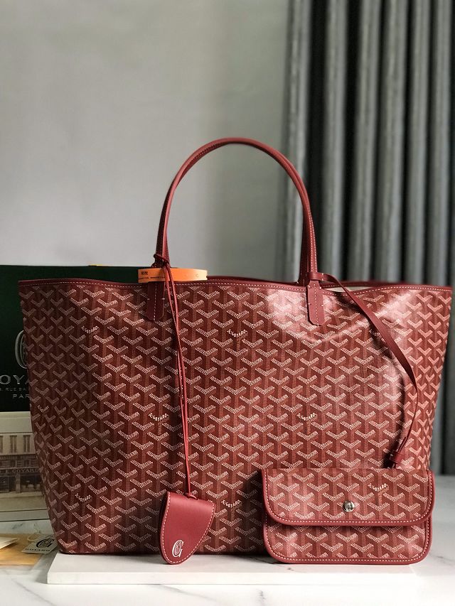 Goyard original canvas saint louis GM bag GY0083 red