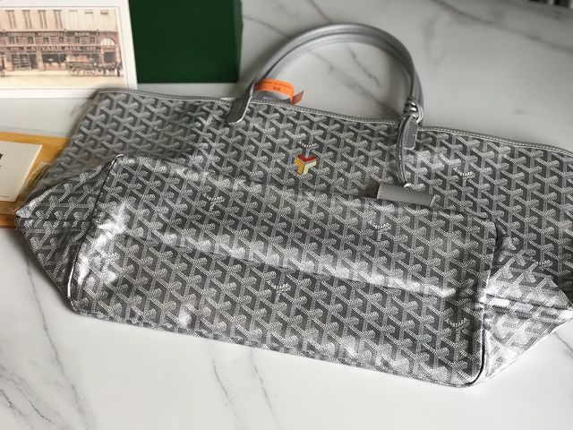 Goyard original canvas saint louis GM bag GY0083 silver