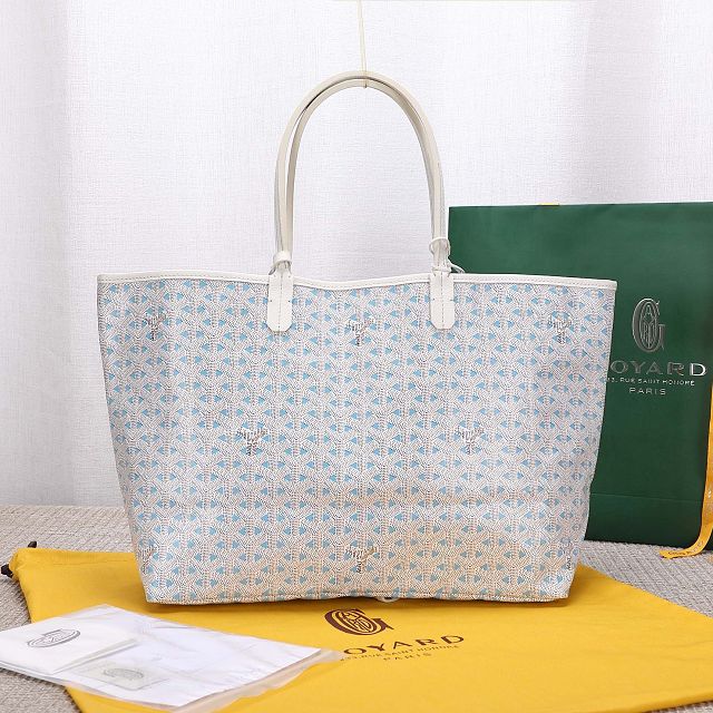 Goyard original canvas saint louis PM bag GY0078 white&blue