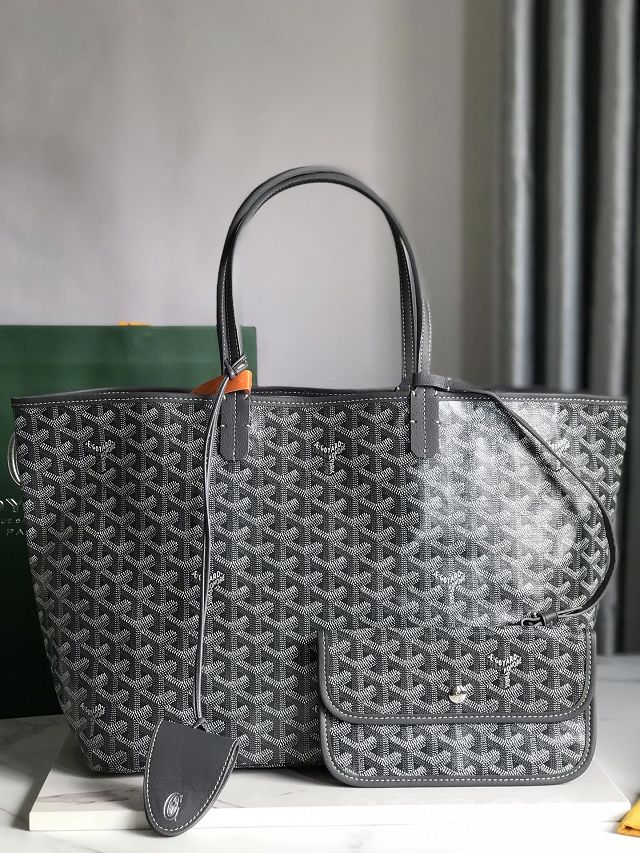 Goyard original canvas saint louis PM bag GY0082 grey