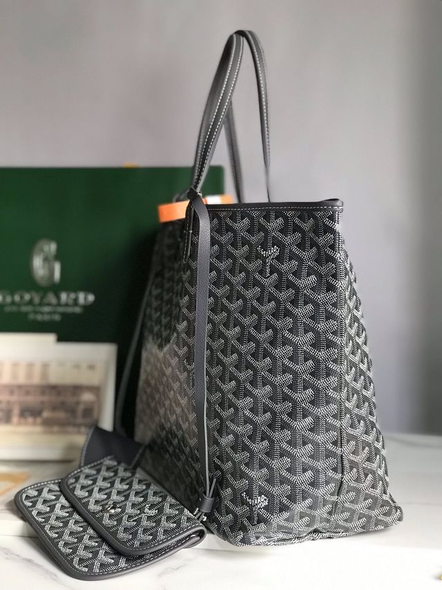 Goyard original canvas saint louis PM bag GY0082 grey