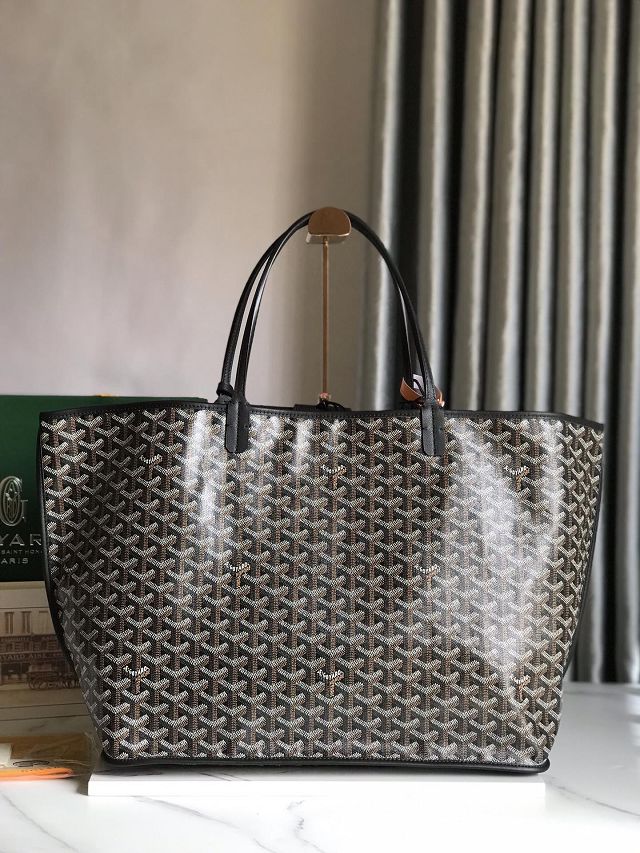 Goyard original calfskin&canvas reversible anjou GM bag GY0088 black