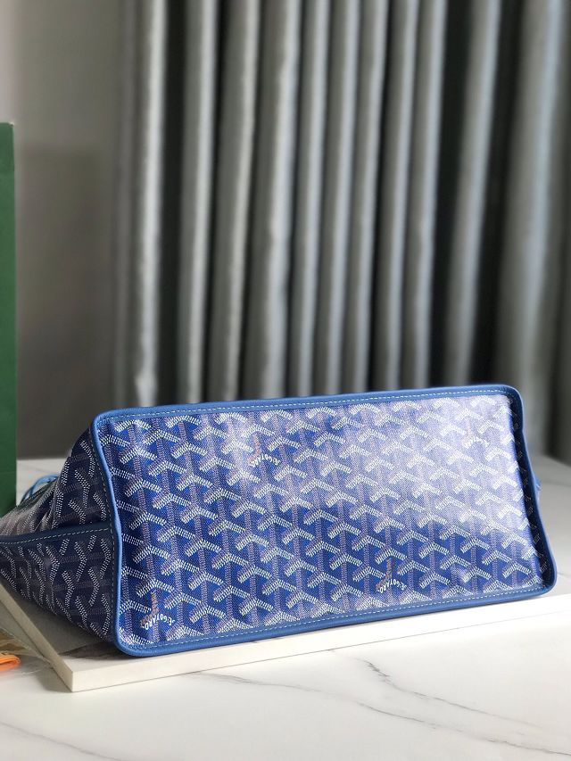 Goyard original calfskin&canvas reversible anjou PM bag GY0087 blue