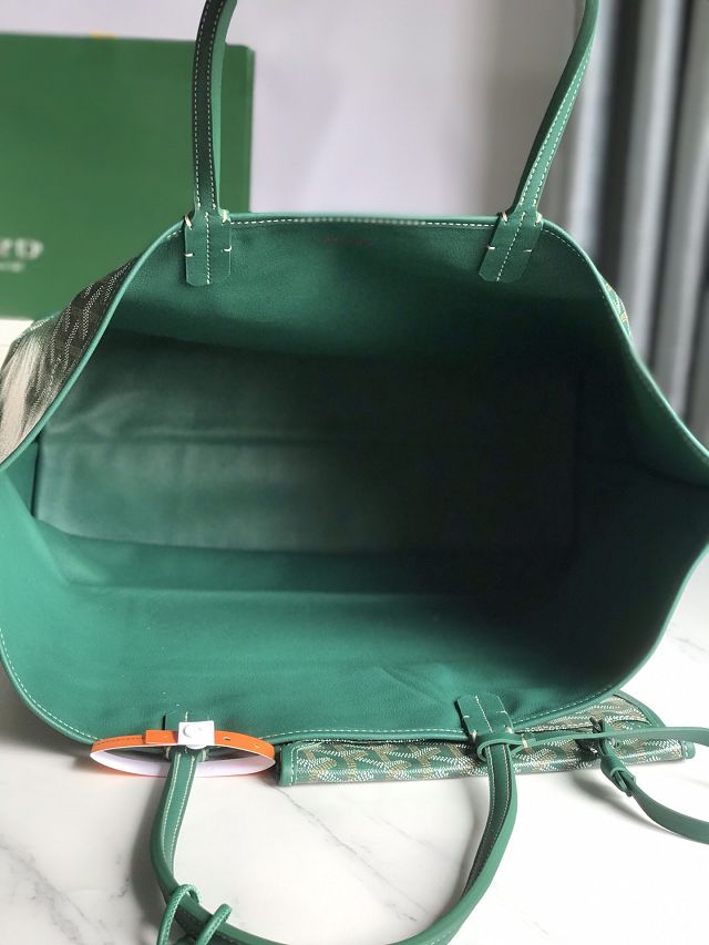 Goyard original calfskin&canvas reversible anjou PM bag GY0087 green