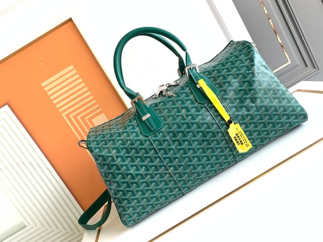 Goyard original canvas boston 45 bag GY0096 green