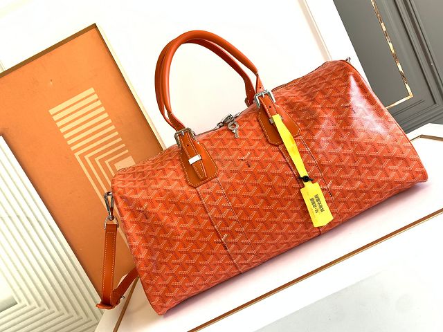 Goyard original canvas boston 45 bag GY0096 orange