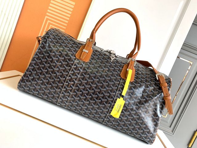 Goyard original canvas boston 50 bag GY0097 black&brown