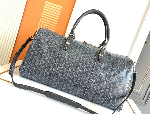 Goyard original canvas boston 50 bag GY0097 grey