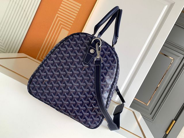 Goyard original canvas boston 50 bag GY0097 navy blue