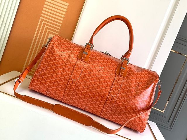 Goyard original canvas boston 50 bag GY0097 orange