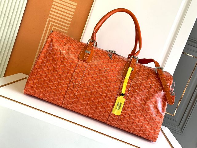 Goyard original canvas boston 50 bag GY0097 orange