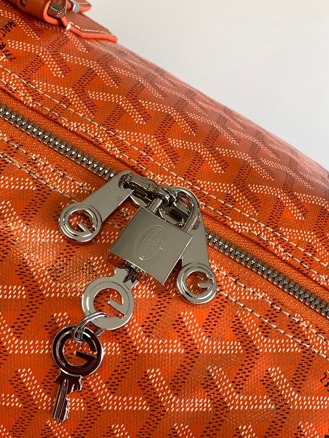 Goyard original canvas boston 50 bag GY0097 orange