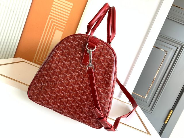 Goyard original canvas boston 50 bag GY0097 red