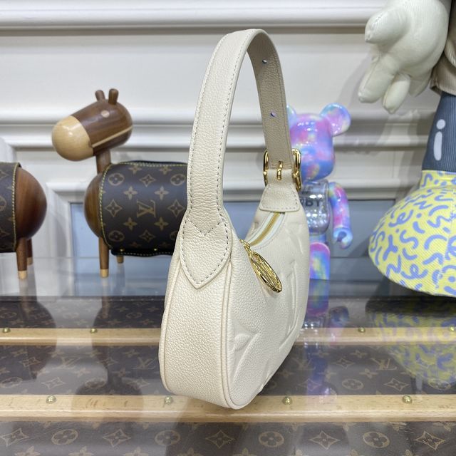 Louis vuitton original calfskin mini moon bag M82519 white