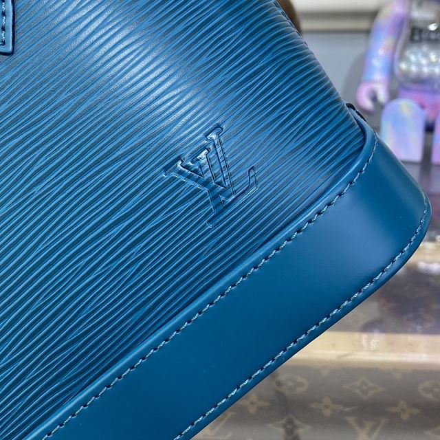 Louis vuitton original epi leather alma BB M22213 blue