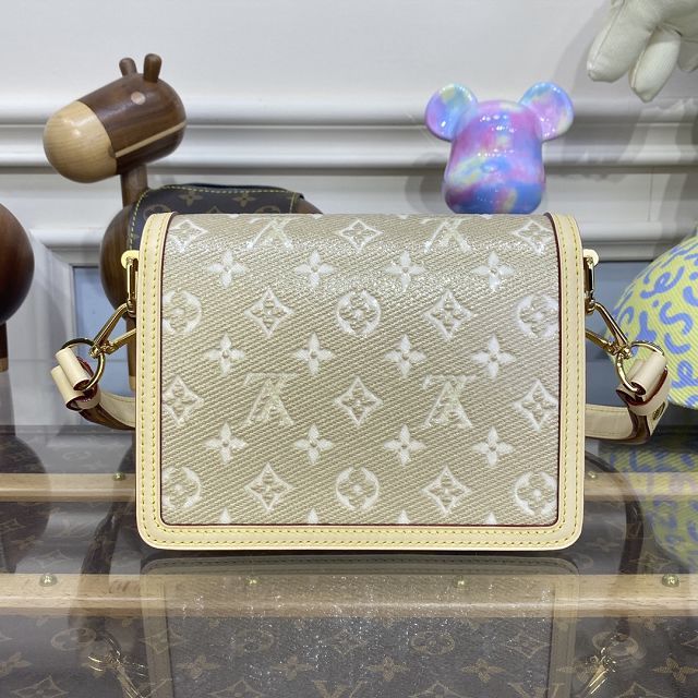 Louis vuitton original monogram canvas dauphine pm M22826 gold