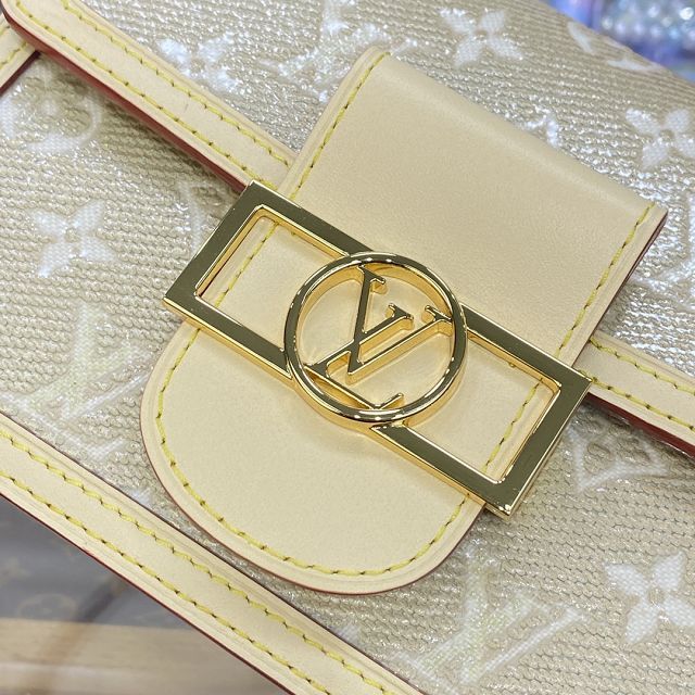 Louis vuitton original monogram canvas dauphine pm M22826 gold