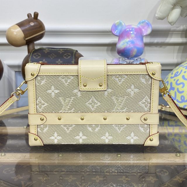 Louis vuitton original monogram canvas petite malle M22882 gold