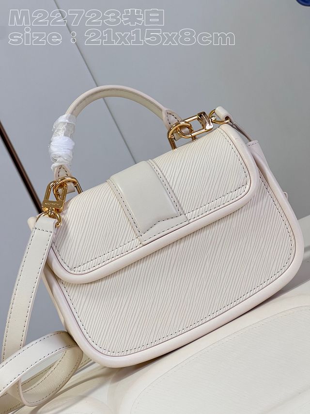 Louis vuitton original epi leather hide&seek bag M22720 white