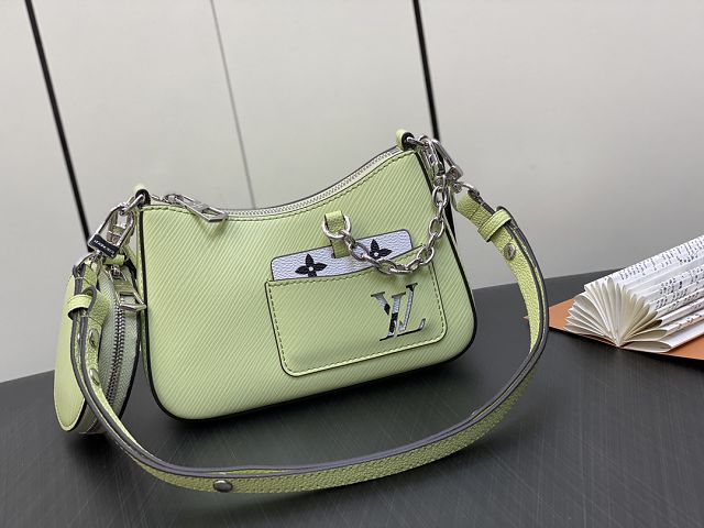 Louis vuitton original epi leather marellini bag M22651 light green