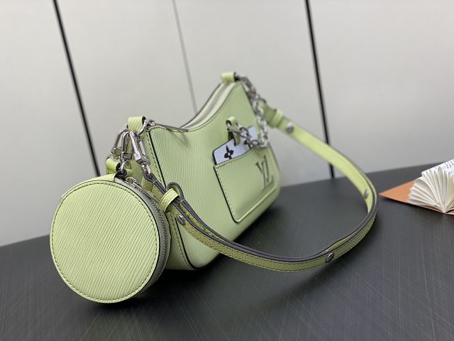 Louis vuitton original epi leather marellini bag M22651 light green