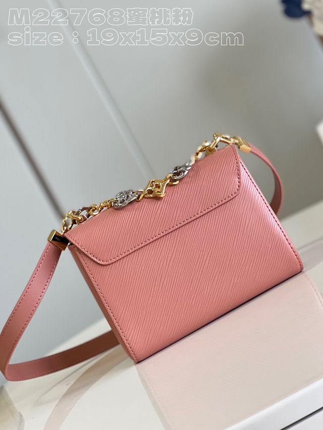 Louis vuitton original epi leather twist pm M23074 pink