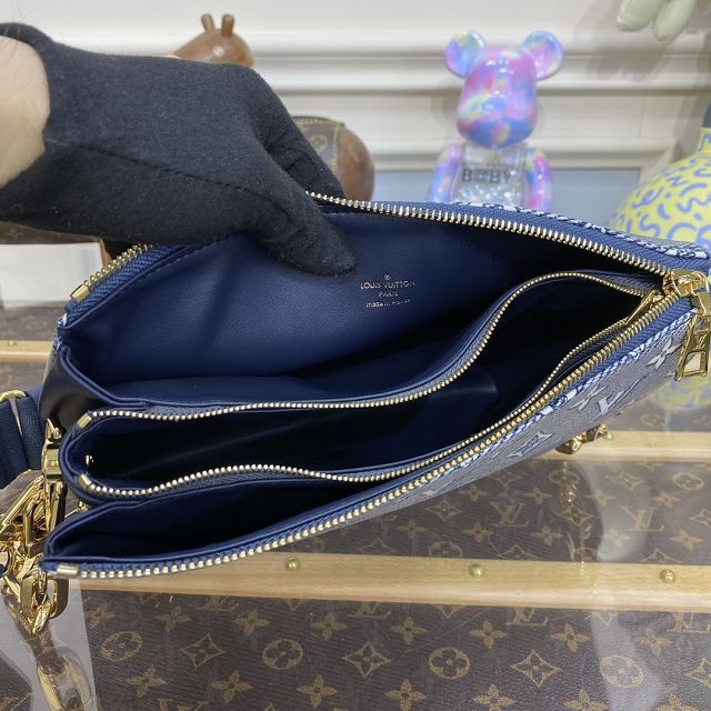 Louis vuitton original monogram canvas coussin pm bag M22853 blue